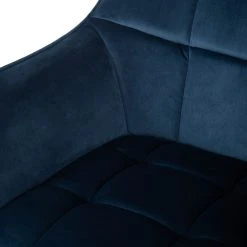 Furnitive Chaise de bureau Valady I - Velours / Fer - Bleu / Noir -Chaises Soldes 1000230746 220322 036 DETAILS P000000001000230746