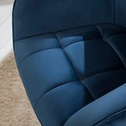 Furnitive Chaise de bureau Valady I - Velours / Fer - Bleu / Noir -Chaises Soldes 1000230746 220629 024 MOOD DETAILS P000000001000230746 mood