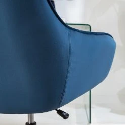 Furnitive Chaise de bureau Valady I - Velours / Fer - Bleu / Noir -Chaises Soldes 1000230746 220629 025 MOOD DETAILS P000000001000230746 mood