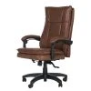 Furnitive Fauteuil de bureau Wisdom - Microfibre / Matière plastique - Marron vintage / Noir -Chaises Soldes 1000230753 220330 010 IMAGE P000000001000230753
