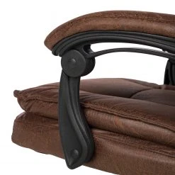 Furnitive Fauteuil de bureau Wisdom - Microfibre / Matière plastique - Marron vintage / Noir -Chaises Soldes 1000230753 220330 033 DETAILS P000000001000230753