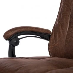 Furnitive Fauteuil de bureau Wisdom - Microfibre / Matière plastique - Marron vintage / Noir -Chaises Soldes 1000230753 220330 036 DETAILS P000000001000230753