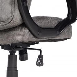 Furnitive Fauteuil de bureau Loyalton - Microfibre / Matière plastique - Gris vintage / Noir -Chaises Soldes 1000230754 220330 034 DETAILS P000000001000230754