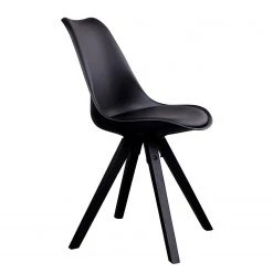 Norrwood Chaises Trebes I (lot de 2) - Matière plastique / Hévéa massif - Noir / Hévéa -Chaises Soldes 1000231008 201125 16492100016 DETAILS P000000001000231008