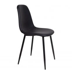 Norrwood Chaises Renty I (lot de 2) - Imitation cuir / Acier - Noir 11 Norrwood Chaises Renty I (lot de 2) - Imitation cuir / Acier - Noir -Chaises Soldes 1000231014 201125 16492300060 DETAILS P000000001000231014