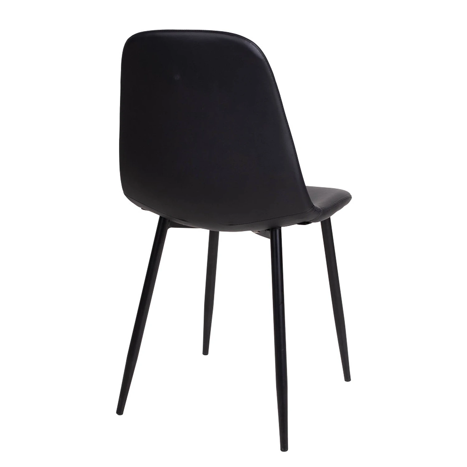 Norrwood Chaises Renty I (lot de 2) - Imitation cuir / Acier - Noir 7 Norrwood Chaises Renty I (lot de 2) - Imitation cuir / Acier - Noir – Image 5
