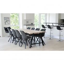 Norrwood Chaises Trebes III (lot de 2) - Tissu / Hévéa massif - Gris foncé / Noir -Chaises Soldes 1000231022 201125 16492500123 MOOD DETAILS P000000001000231022 mood