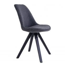 Norrwood Chaises Trebes III (lot de 2) - Tissu / Hévéa massif - Gris foncé / Noir -Chaises Soldes 1000231022 201125 16492500125 DETAILS P000000001000231022