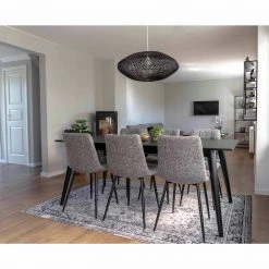 Loftscape Chaises capitonnées Ormoy III (lot de 2) - Tissu / Acier - Gris / Noir 14 Loftscape Chaises capitonnées Ormoy III (lot de 2) - Tissu / Acier - Gris / Noir -Chaises Soldes 1000231026 201125 16492700154 MOOD DETAILS P000000001000231026 mood