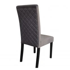 Loftscape Chaises capitonnées Moux (lot de 2) - Velours / Hévéa massif - Gris / Noir 11 Loftscape Chaises capitonnées Moux (lot de 2) - Velours / Hévéa massif - Gris / Noir -Chaises Soldes 1000232778 210504 11353300004 DETAILS P000000001000232778