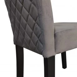 Loftscape Chaises capitonnées Moux (lot de 2) - Velours / Hévéa massif - Gris / Noir 13 Loftscape Chaises capitonnées Moux (lot de 2) - Velours / Hévéa massif - Gris / Noir -Chaises Soldes 1000232778 210504 11353700006 DETAILS P000000001000232778