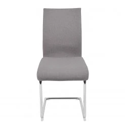 Loftscape Chaises cantilever Lunery I (lot de 2) - Tissu / Acier - Gris -Chaises Soldes 1000233974 210108 13100000290 DETAILS P000000001000233974