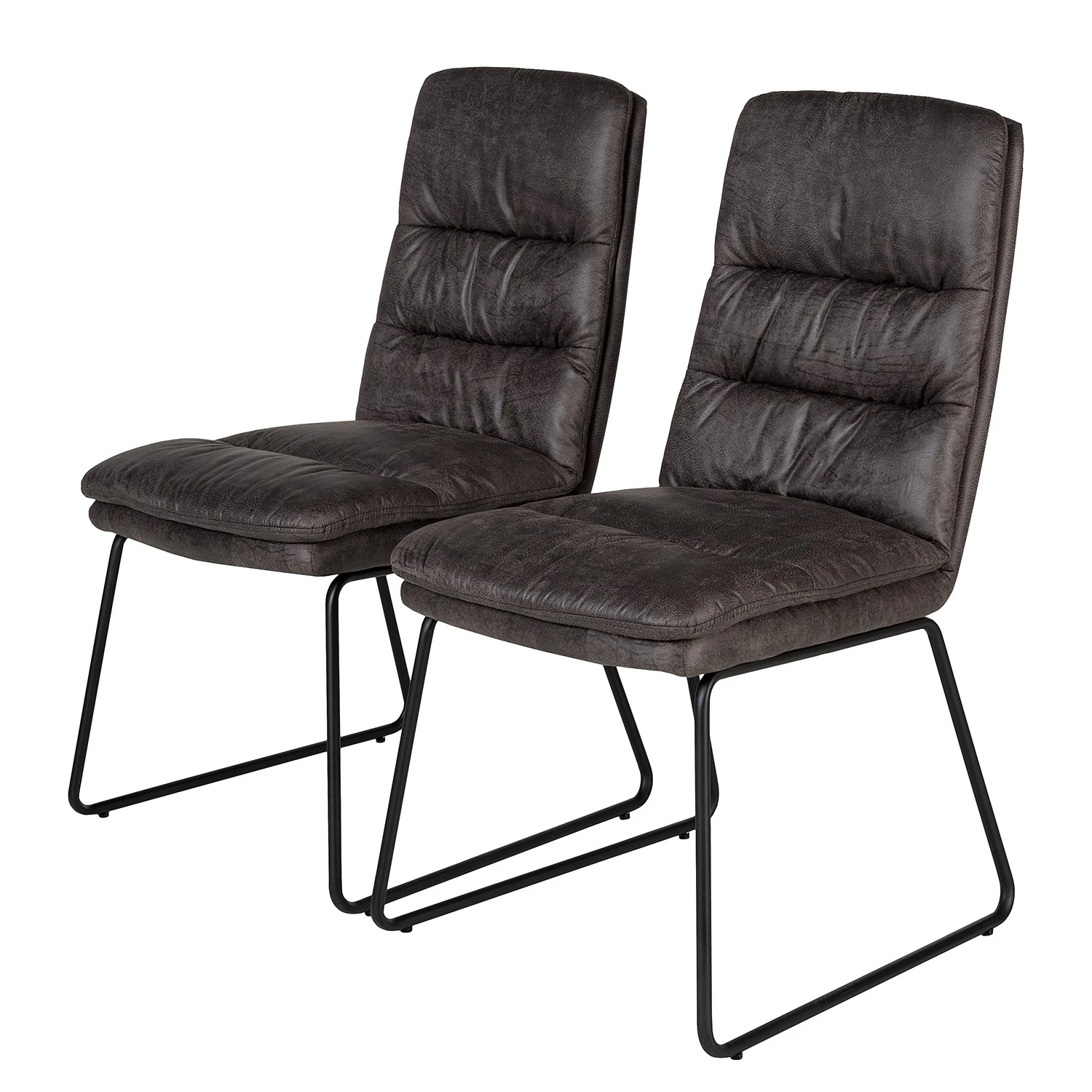 Red Living Chaises Parks (lot de 2) - Gris vintage 3 Red Living Chaises Parks (lot de 2) - Gris vintage