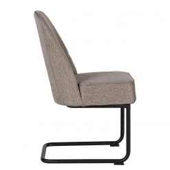Fredriks Chaises cantilever Coggia (lot de 2) - Tissu / Fer - Cappuccino / Noir 15 Fredriks Chaises cantilever Coggia (lot de 2) - Tissu / Fer - Cappuccino / Noir -Chaises Soldes 1000234595 210811 11595900049 DETAILS P000000001000234595