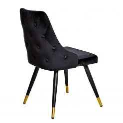 Jack & Alice Chaises capitonnées Loix (lot de 2) - Velours / Acier - Noir 14 Jack & Alice Chaises capitonnées Loix (lot de 2) - Velours / Acier - Noir -Chaises Soldes 1000234601 210115 12513500042 DETAILS P000000001000234601