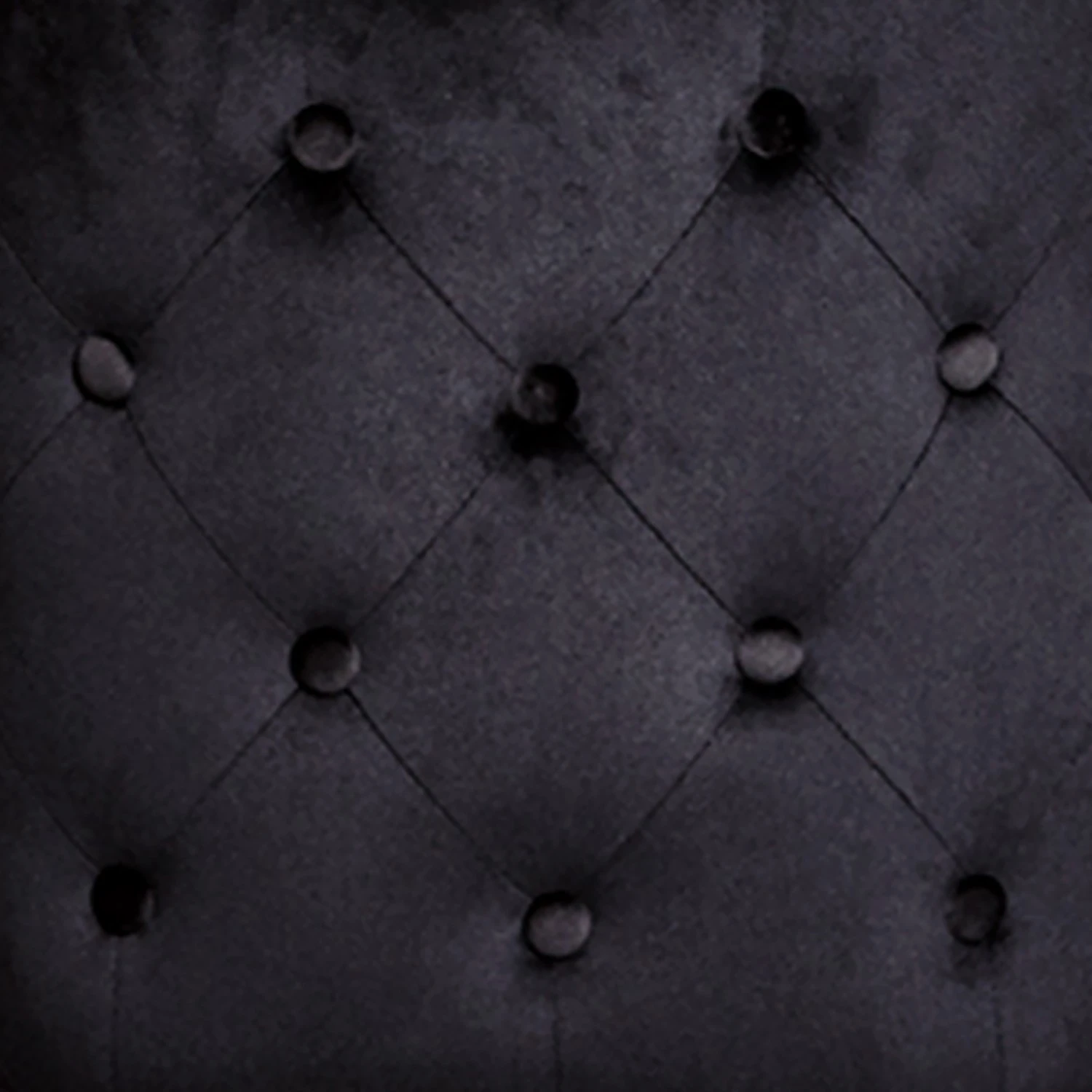 Jack & Alice Chaises capitonnées Loix (lot de 2) - Velours / Acier - Noir 10 Jack & Alice Chaises capitonnées Loix (lot de 2) - Velours / Acier - Noir – Image 8