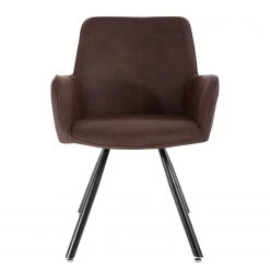 Mørteens Chaise à accoudoirs Ternes - Microfibre / Acier - Marron foncé / Noir 19 Mørteens Chaise à accoudoirs Ternes - Microfibre / Acier - Marron foncé / Noir -Chaises Soldes 1000235383 210818 08500400009 DETAILS P000000001000235383