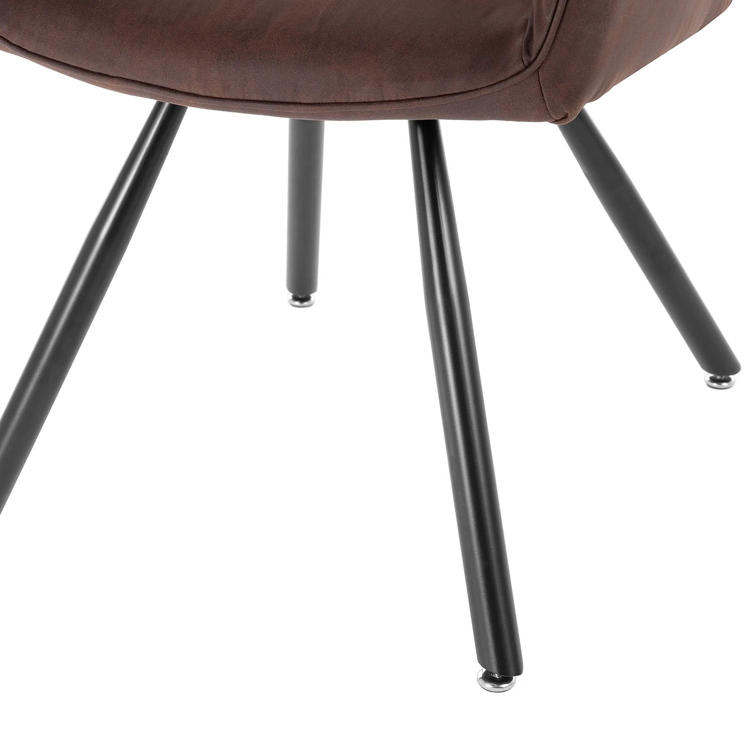 Mørteens Chaise à accoudoirs Ternes - Microfibre / Acier - Marron foncé / Noir 11 Mørteens Chaise à accoudoirs Ternes - Microfibre / Acier - Marron foncé / Noir – Image 9