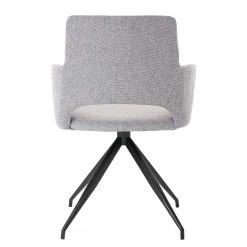 Mørteens Chaise à accoudoirs Publier - Tissu / Acier - Gris chiné / Noir -Chaises Soldes 1000235393 210818 08500400061 DETAILS P000000001000235393