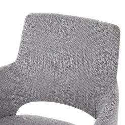 Mørteens Chaise à accoudoirs Publier - Tissu / Acier - Gris chiné / Noir -Chaises Soldes 1000235393 210818 08500400063 DETAILS P000000001000235393