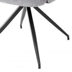 Mørteens Chaise à accoudoirs Publier - Tissu / Acier - Gris chiné / Noir -Chaises Soldes 1000235393 210818 08500500064 DETAILS P000000001000235393