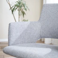 Mørteens Chaise à accoudoirs Publier - Tissu / Acier - Gris chiné / Noir -Chaises Soldes 1000235393 220524 031 DETAILS P000000001000235393