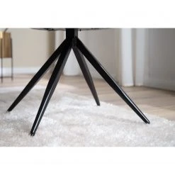 Mørteens Chaise à accoudoirs Publier - Tissu / Acier - Gris chiné / Noir -Chaises Soldes 1000235393 220524 033 DETAILS P000000001000235393