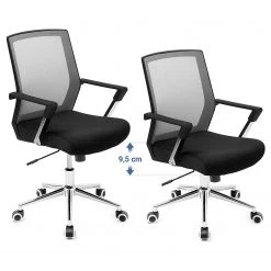 Loftscape Chaise de bureau Luxey - Tissu - Gris -Chaises Soldes 1000235713 210118 06412900112 DETAILS P000000001000235713