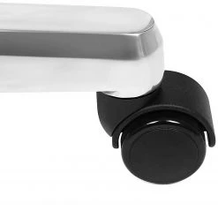 Loftscape Chaise de bureau Flers - Imitation cuir / Acier inoxydable - Noir -Chaises Soldes 1000235719 210118 06422200151 DETAILS P000000001000235719