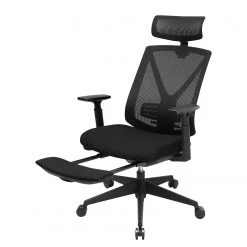 Loftscape Chaise de bureau Galey - Tissu / Acier - Noir