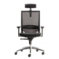 Mayer Sitzmöbel Chaise pivotante myOPTIMAX III - Tissage à plat / Aluminium - Noir -Chaises Soldes 1000235987 210223 08520000032 DETAILS P000000001000235987