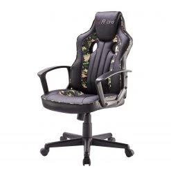 Furnitive Chaise gamer mcRacer Etaux - Imitation cuir / Nylon - Noir / Camouflage