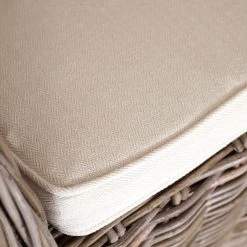 Naturoo Fauteuil Lozon - Rotin / Tissu - Gris Kubu / Crème -Chaises Soldes 1000240169 210115 08034200005 DETAILS P000000001000240169