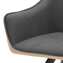 Ars manufacti Chaise à accoudoirs Noyack (lot de 2) - Microfibre / Métal - Gris et Beige / Anthracite 10 Ars manufacti Chaise à accoudoirs Noyack (lot de 2) - Microfibre / Métal - Gris et Beige / Anthracite -Chaises Soldes 1000240191 210106 06545400004 DETAILS P000000001000240191