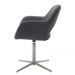 Loftscape Chaises capitonnées Glomel II (lot de 2) - Chenille et microfibre - Gris - Acier inoxydable -Chaises Soldes 1000241994 210202 13134400072 DETAILS P000000001000241994