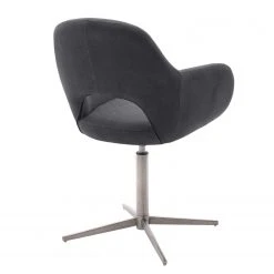 Loftscape Chaises capitonnées Glomel II (lot de 2) - Chenille et microfibre - Gris - Acier inoxydable -Chaises Soldes 1000241994 210202 13134500073 DETAILS P000000001000241994