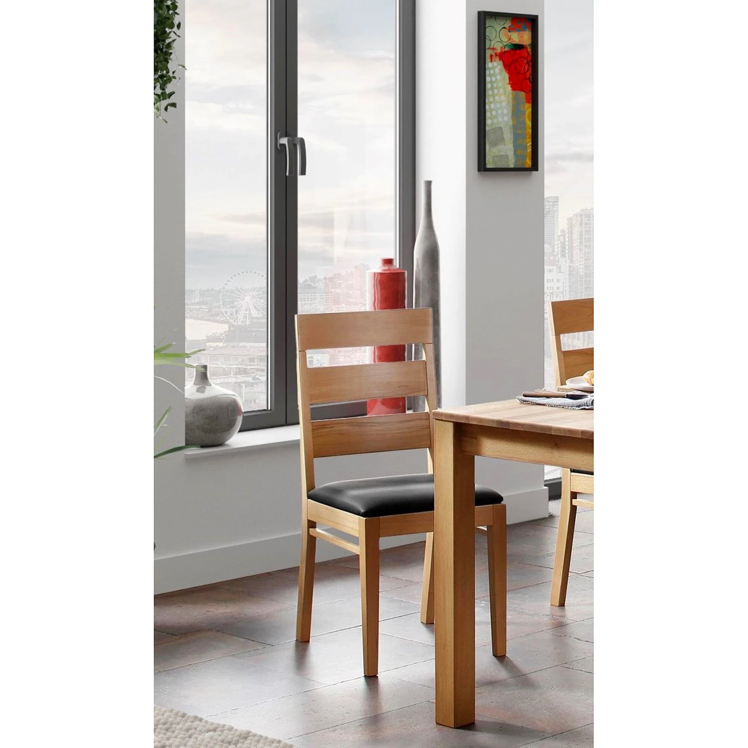 Naturoo Chaises Pallud I (lot de 2) - Chêne sauvage massif - Noir 4 Naturoo Chaises Pallud I (lot de 2) - Chêne sauvage massif - Noir – Image 2