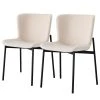 Jack & Alice Chaises Mouzon I (lot de 2) - Velours / Fer - Crème -Chaises Soldes 1000244960 211006 08505800024 IMAGE P000000001000244960