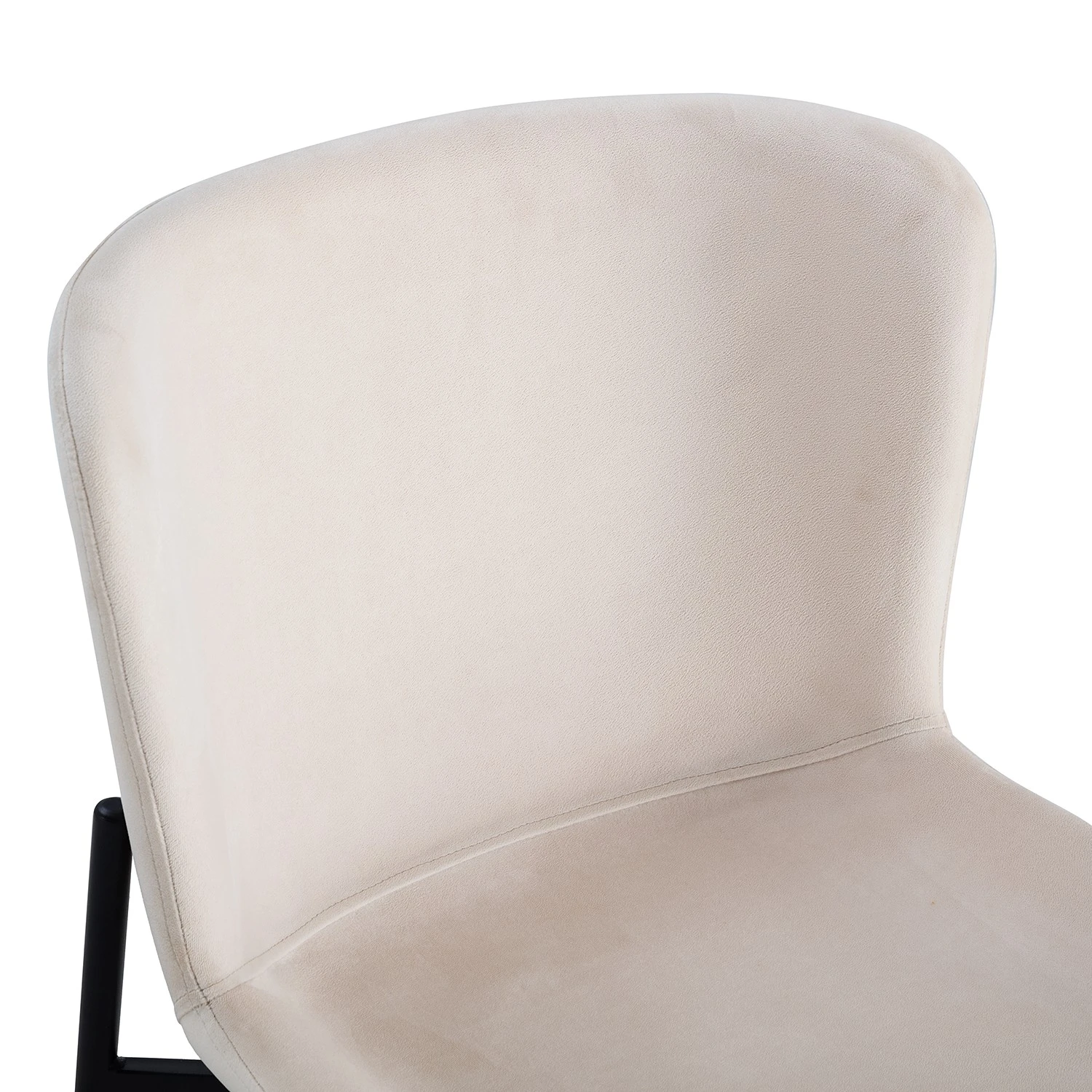 Jack & Alice Chaises Mouzon I (lot de 2) - Velours / Fer - Crème 12 Jack & Alice Chaises Mouzon I (lot de 2) - Velours / Fer - Crème – Image 10