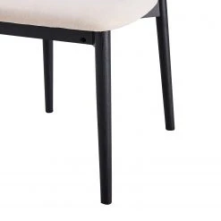 Mørteens Chaises Lolif I (lot de 2) - Tissu / Chêne massif - Beige / Noir -Chaises Soldes 1000244983 211006 085407000122 DETAILS P000000001000244983