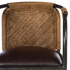 Ars manufacti Chaise à accoudoirs Dissay - Jute tressé / Fer - Naturel / Noir -Chaises Soldes 1000246784 220405 034 DETAILS P000000001000246784