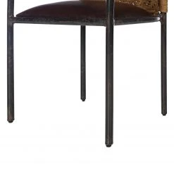 Ars manufacti Chaise à accoudoirs Dissay - Jute tressé / Fer - Naturel / Noir -Chaises Soldes 1000246784 220405 035 DETAILS P000000001000246784