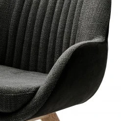 Norrwood Chaises à accoudoirs Chemille - Tissage à plat / Chêne massif - Anthracite -Chaises Soldes 1000249588 210609 12375100043 DETAILS P000000001000249588