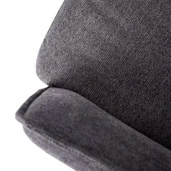 Jack & Alice Chaise cantilever Lecelles - Tissu / Métal - Gris foncé -Chaises Soldes 1000255021 220401 039 DETAILS P000000001000255021