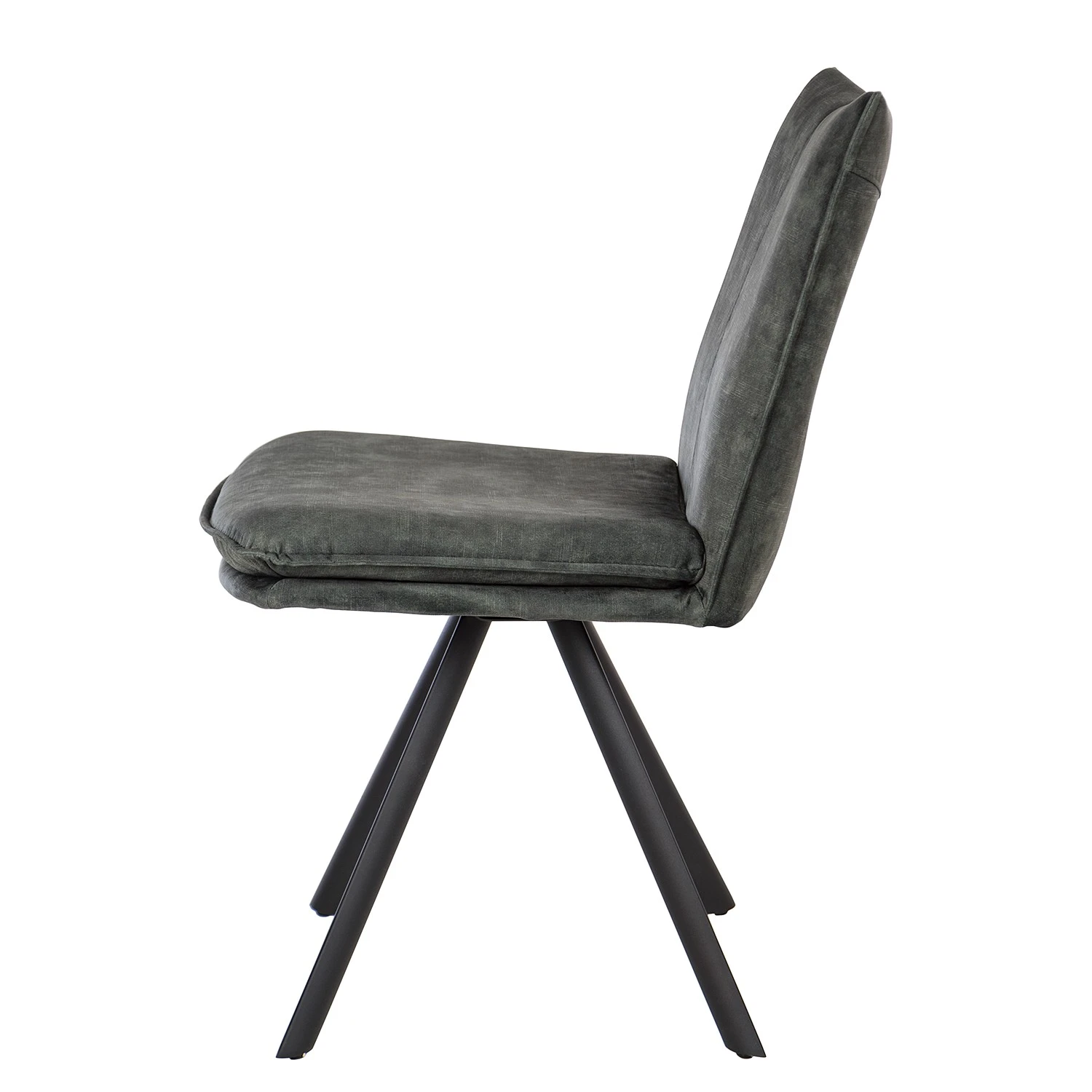 Jack & Alice Chaises Morlanne (lot de 2) - Velours / Métal - Vert foncé 6 Jack & Alice Chaises Morlanne (lot de 2) - Velours / Métal - Vert foncé – Image 4