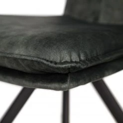 Jack & Alice Chaises Morlanne (lot de 2) - Velours / Métal - Vert foncé 24 Jack & Alice Chaises Morlanne (lot de 2) - Velours / Métal - Vert foncé -Chaises Soldes 1000255054 220412 034 DETAILS P000000001000255054