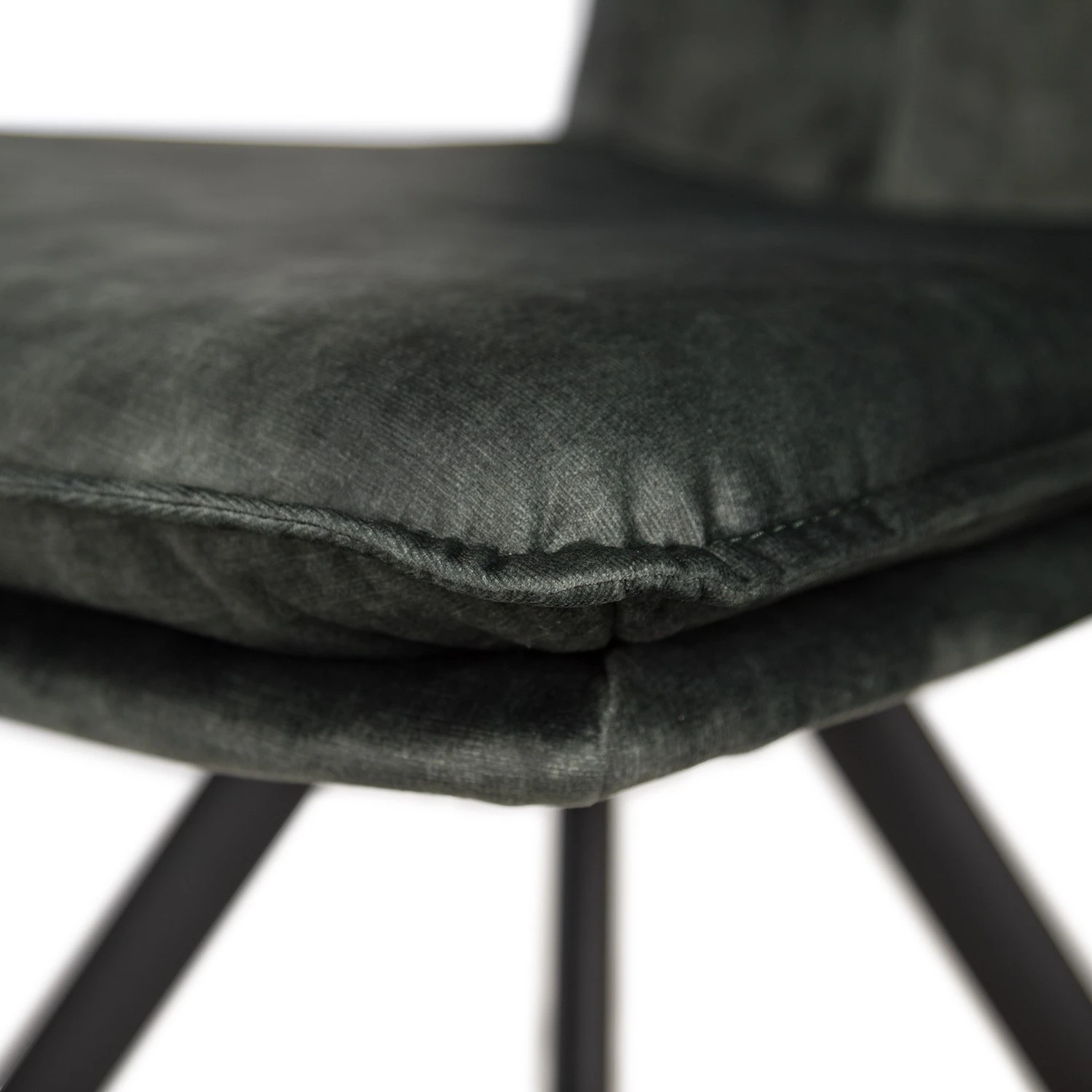 Jack & Alice Chaises Morlanne (lot de 2) - Velours / Métal - Vert foncé 10 Jack & Alice Chaises Morlanne (lot de 2) - Velours / Métal - Vert foncé – Image 8