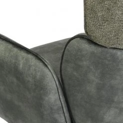 Jack & Alice Chaise à accoudoirs Aveluy - Velours et tissu / Métal - Vert foncé -Chaises Soldes 1000255059 210831 14152600128 DETAILS P000000001000255059