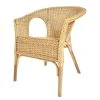 Ars Natura Chaise à accoudoirs Biville - Rotin - Naturel -Chaises Soldes 1000255327 220513 010 IMAGE P000000001000255327