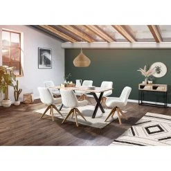 Red Living Chaises capitonnées Bonlieu (lot de 2) - Bouclé / Chêne massif - Blanc / Chêne 10 Red Living Chaises capitonnées Bonlieu (lot de 2) - Bouclé / Chêne massif - Blanc / Chêne -Chaises Soldes 1000255638 210909 15183000009 MOOD DETAILS P000000001000255638 mood